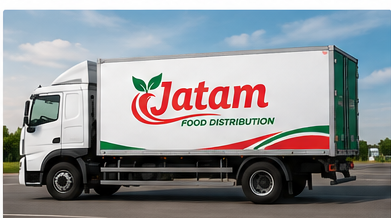 Jatam delivery vehicle delivering fresh food nationwide